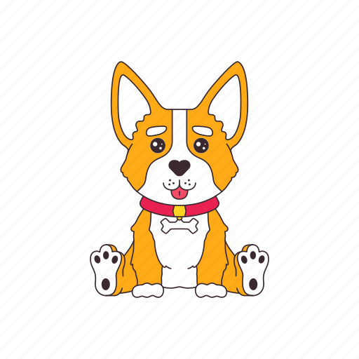 Animal, dog, corgi, cute, pet, cartoon icon - Download on Iconfinder
