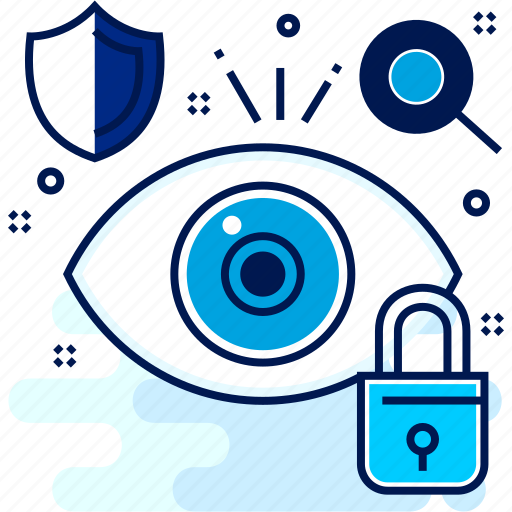 Antivirus, eye, lock, secure, security, review icon - Download on Iconfinder