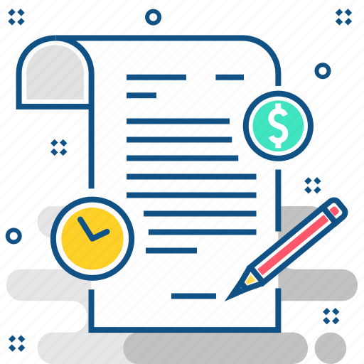 Document, dollar, time, business, documents, format, paper icon - Download on Iconfinder