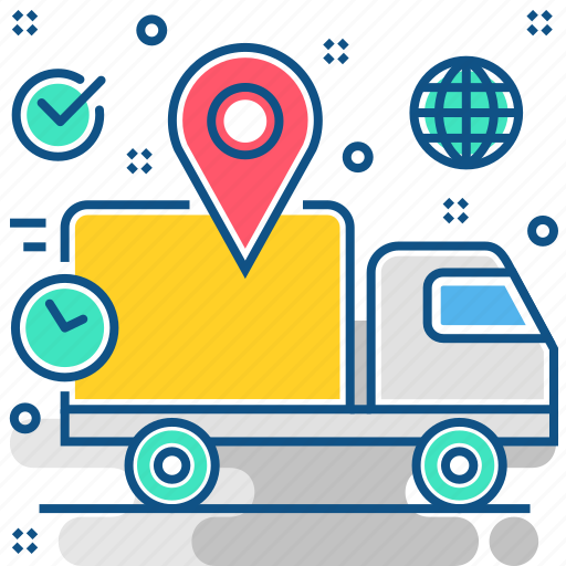 Delivery, location, gps, map, navigation, pin, shipping icon - Download on Iconfinder