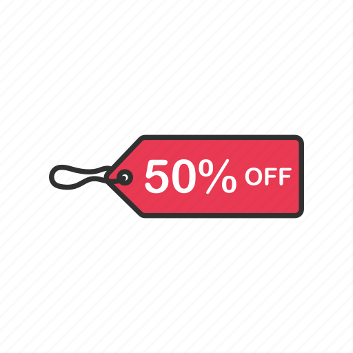 Discount, fifty percent off, sale, shopping icon - Download on Iconfinder