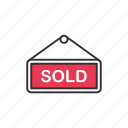 sell, shop, sold, sold sign