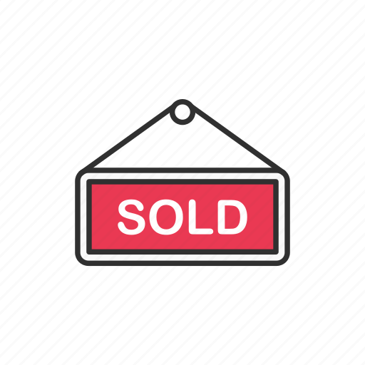 Sell, shop, sold, sold sign icon - Download on Iconfinder