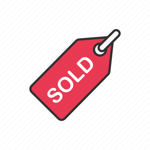 Shopping, sold, unavailable, sold tag icon - Download on Iconfinder