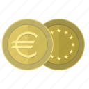 coin, euro, europe, money, pay, sides