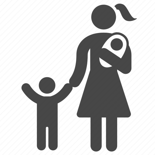 Children, family, mom, mother, people, population, widow icon - Download on Iconfinder