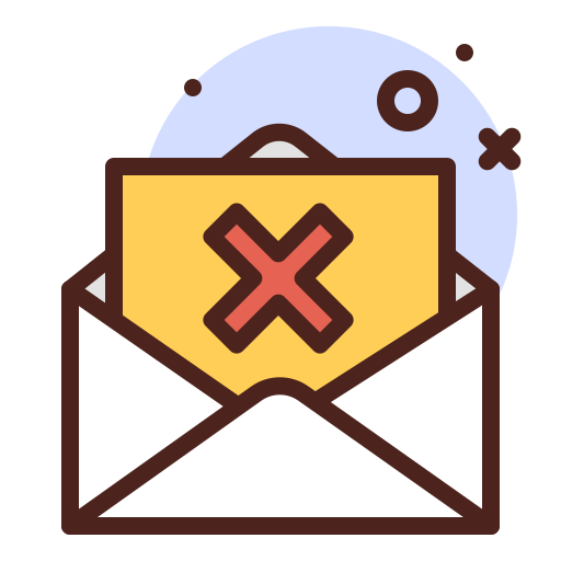 Negative, envelope, status icon - Free download