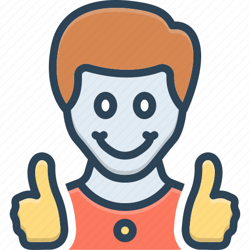 Happy, cheerful, cheery, joyful, jovial, smiling, delighted icon - Download on Iconfinder