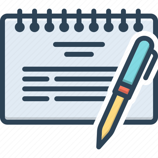 Note, notice, to do list, pen, information, message, reminder diary icon - Download on Iconfinder