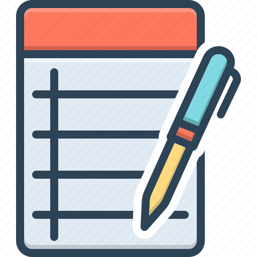 Note, pen, form, document, information, letter, message icon - Download on Iconfinder