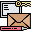 envelope, letter, postal, mail, correspondence