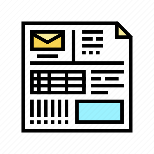 Invoice, paper, list, post, office, delivery icon - Download on Iconfinder
