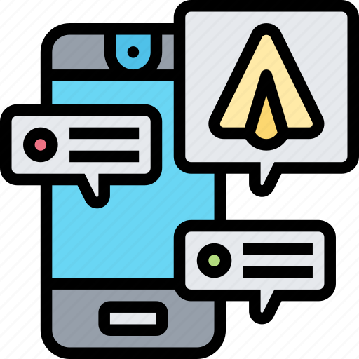 Telegram, message, chat, conversation, communication icon - Download on Iconfinder