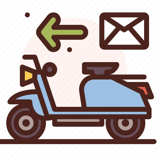 Scooter, job, profession, mail icon - Download on Iconfinder