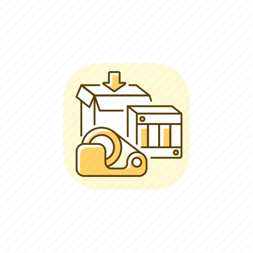 Postal service, parcel packing, supplies, packing icon - Download on Iconfinder