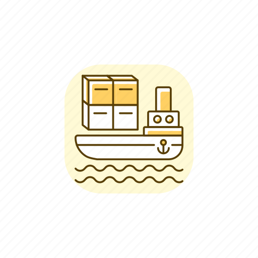 Shipping, freight, transportation, container, ship icon - Download on Iconfinder