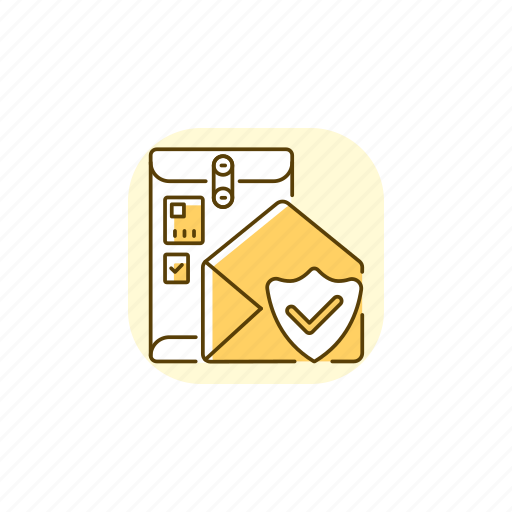 Postal service, mail delivery, cargo, insurance icon - Download on Iconfinder