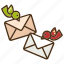 bird, delivery, envelope, letter, mail, messenger, post 