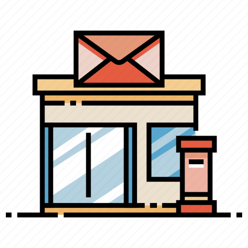Building, correspondence, delivery, office, post, postal, service icon - Download on Iconfinder