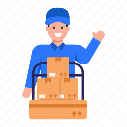 cargo worker, logistic mover, delivery, parcels, logistics 