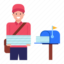 letterbox, postbox, mailbox, postman, mail slot 