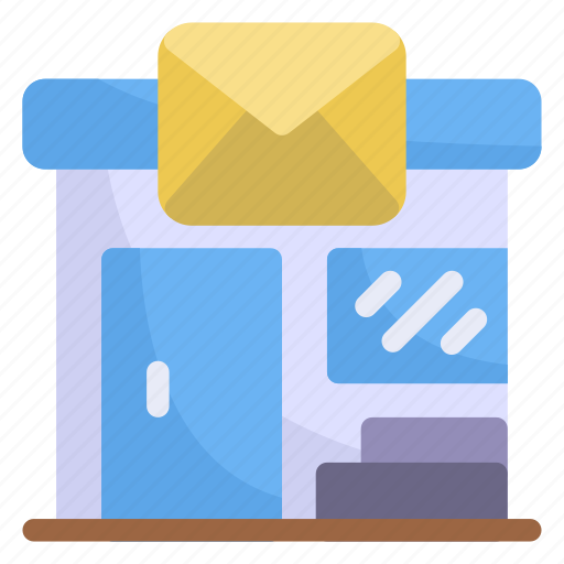 Building, mail, postal service, post office, envelope icon - Download on Iconfinder