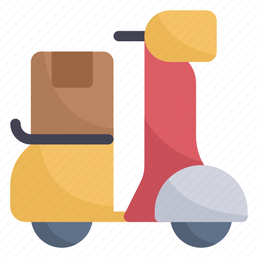 Scooter, delivery, motorcycle, vespa, motorbike, transport icon - Download on Iconfinder