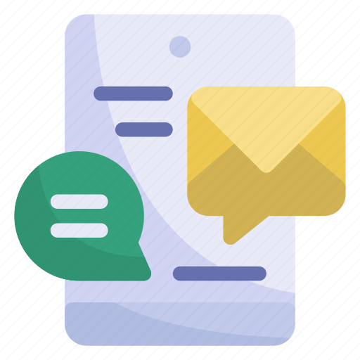 Smartphone, chat, email, speech bubble icon - Download on Iconfinder