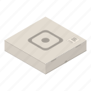 box, business, cartoon, computer, delivery, frame, isometric