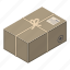 box, business, cartoon, delivery, isometric, logo, wire 