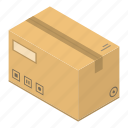 box, business, cartoon, christmas, delivery, isometric