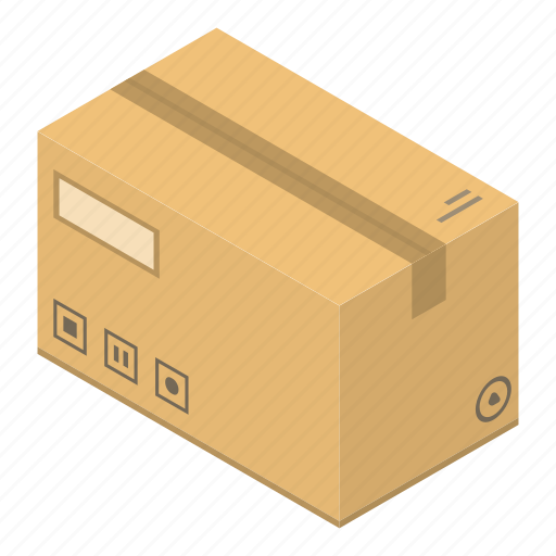 Box, business, cartoon, christmas, delivery, isometric icon - Download on Iconfinder