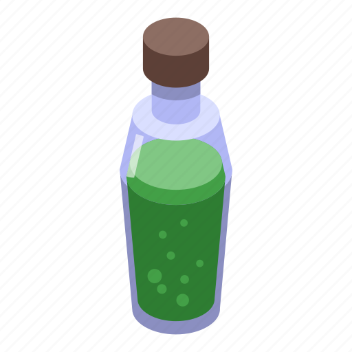 Cartoon, green, halloween, isometric, medical, potion, water icon - Download on Iconfinder