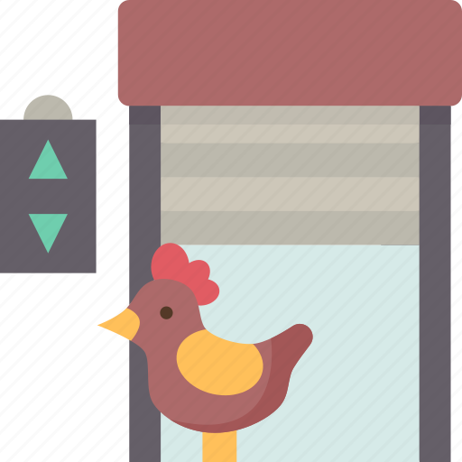 Door, automatic, coop, poultry, farm icon - Download on Iconfinder