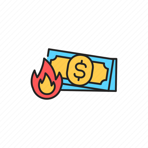 Cash, burn icon - Download on Iconfinder on Iconfinder