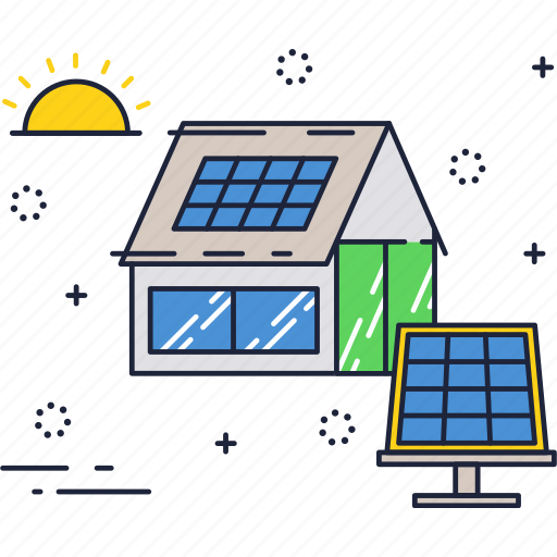 Energy, house, panel, power, renewable, solar, sun icon - Download on Iconfinder