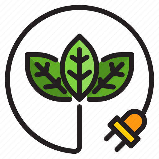 Ecology, green, nature, plug, power icon - Download on Iconfinder