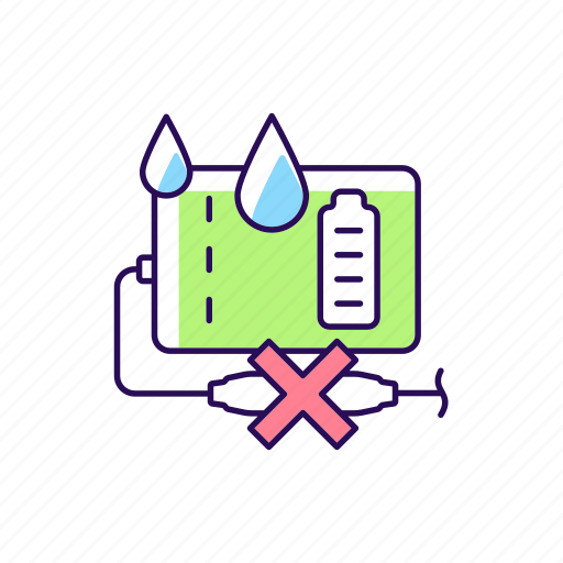 Wet, risk, exposure, charger icon - Download on Iconfinder