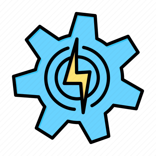 Energy, gear, process, production, work icon - Download on Iconfinder