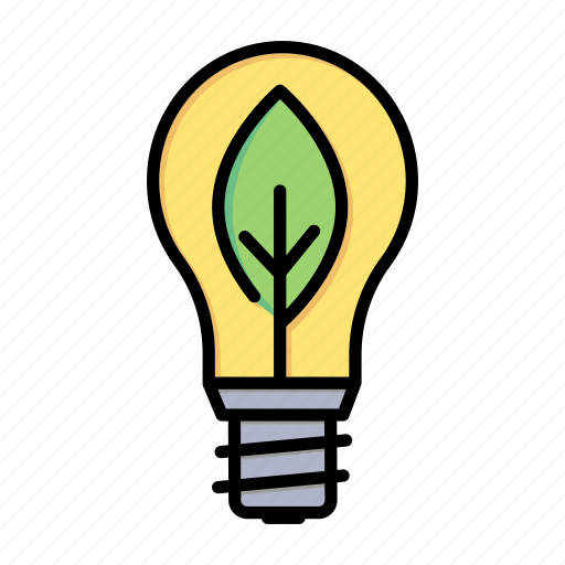 Bulb, electricity, energy, green, leaf, solution, technology icon - Download on Iconfinder