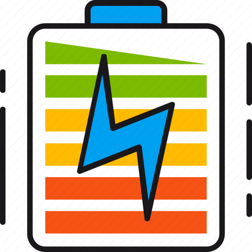 Battery, charge, charging, energy, full, lightning, power icon - Download on Iconfinder