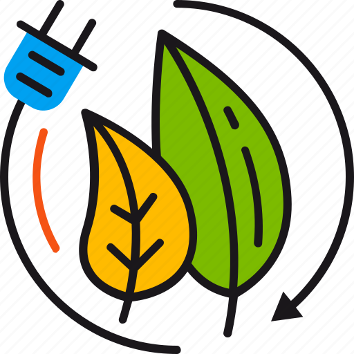 Biomass, energy, eco-friendly, electricity, environment, leaves, socket icon - Download on Iconfinder