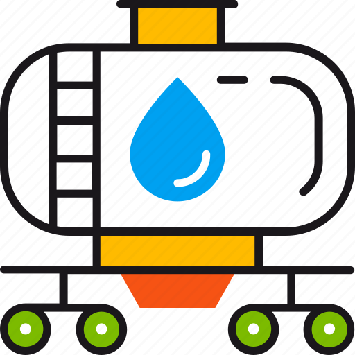 Petrol, tank, delivery, drop, logistics, oil, transportation icon - Download on Iconfinder