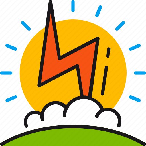 Power, ecology, electricity, energy, lightning, sun, weather icon - Download on Iconfinder