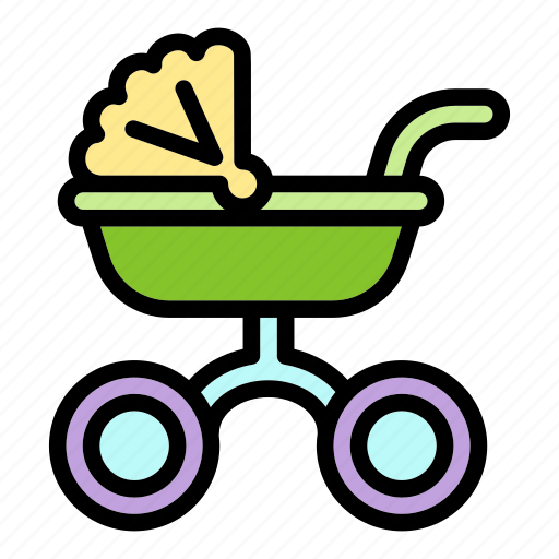 Baby, family, love, retro, silhouette, waggon icon - Download on Iconfinder