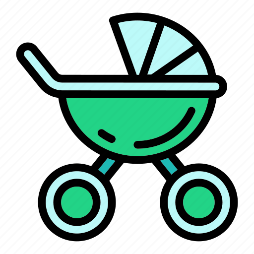 Baby, family, newborn, pram, retro icon - Download on Iconfinder