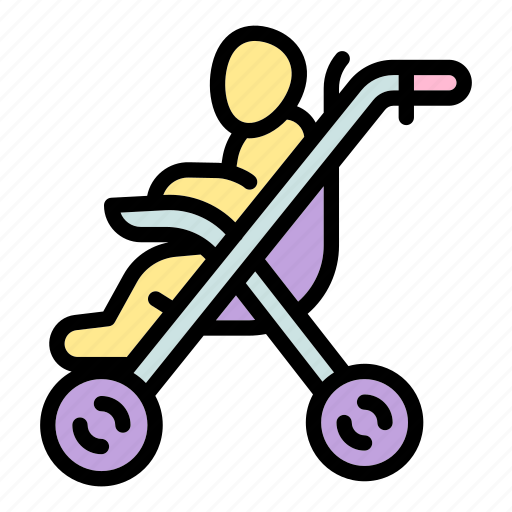 Baby, family, love, pram, retro, stroller icon - Download on Iconfinder