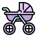 baby, carriage, child, family, love, person