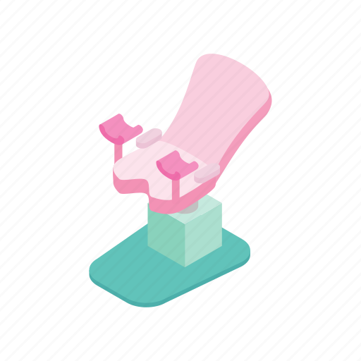 Chair, examination, gynecological, hospital, isometric, medical, womanly icon - Download on Iconfinder
