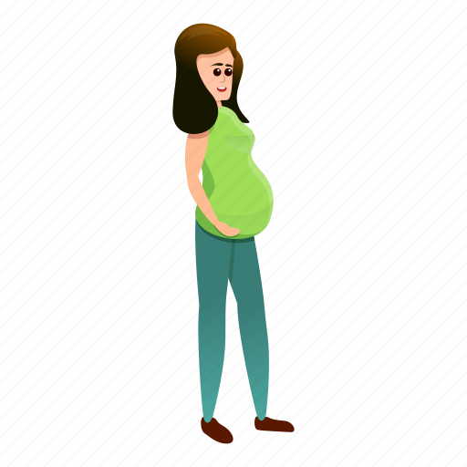 Adult, attractive, clothes, girl, green, pregnant icon - Download on Iconfinder